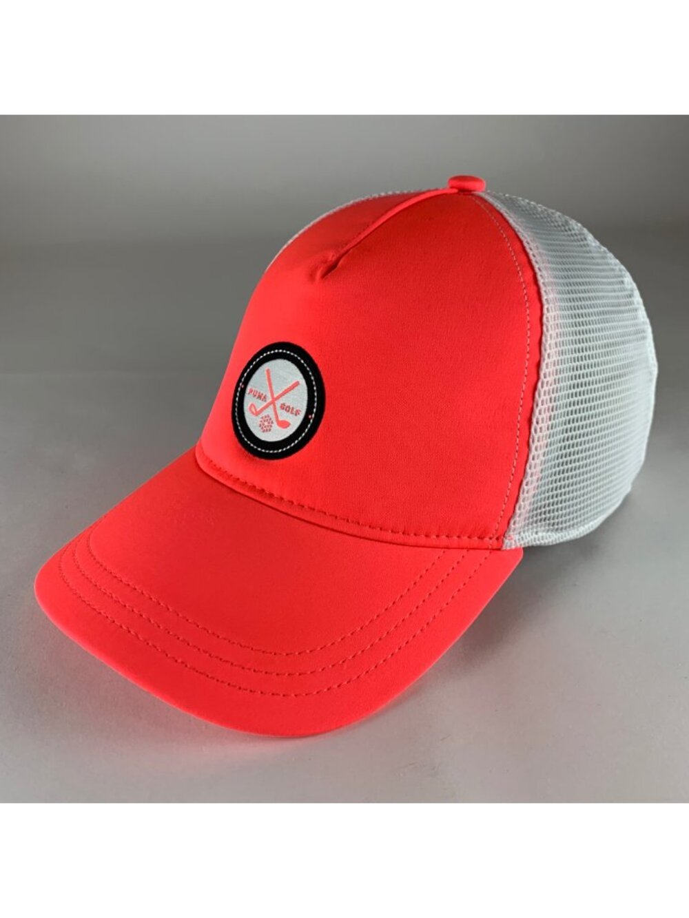 Puma Golf Unisex Pink White Snapback Trucker Hat
